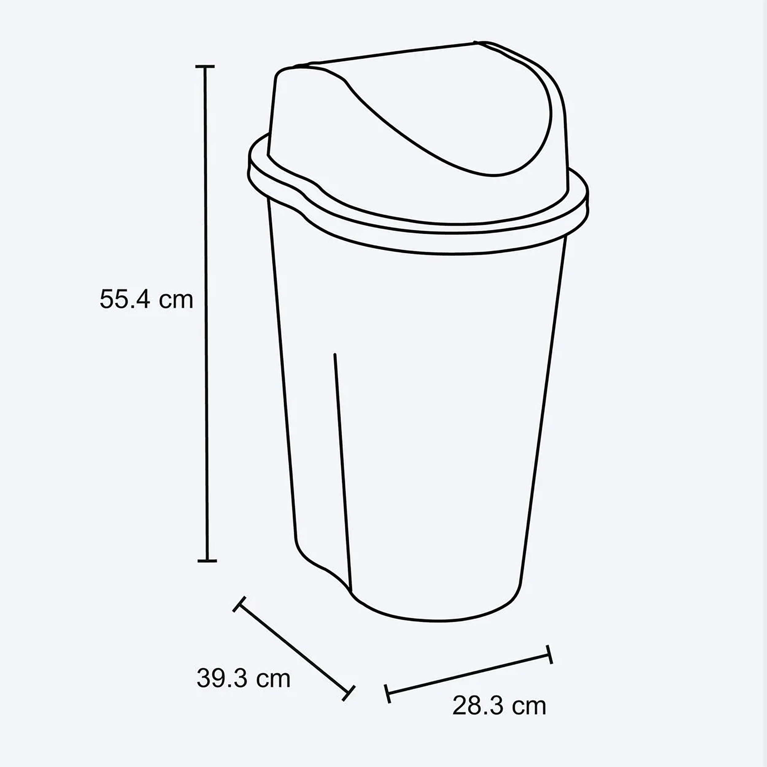 PAPELERA TV 25L BLANCO APROV U/E6