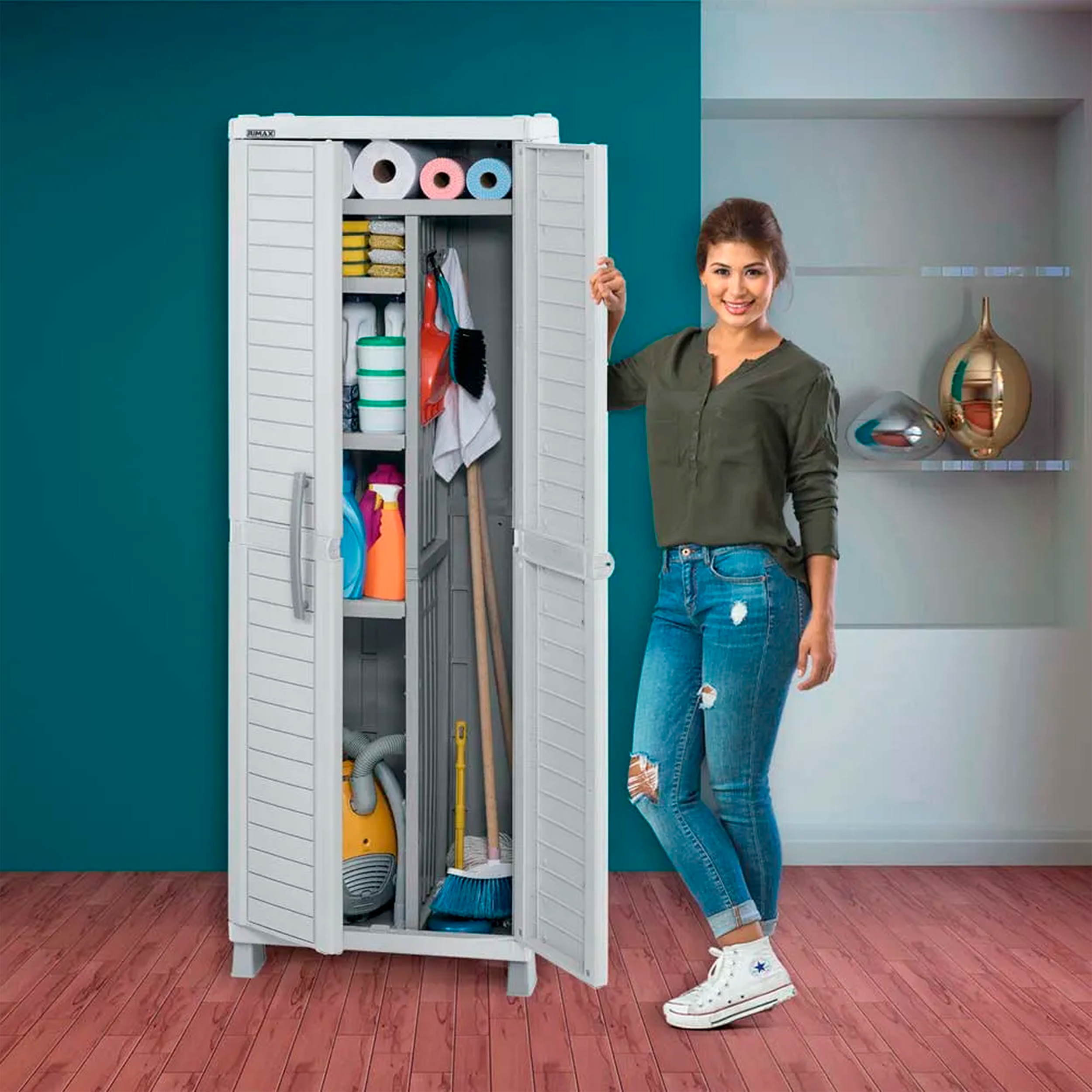 ARMARIO MULTIUSOS BARU GRIS-CLARO RIMAX