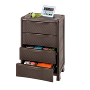 ARMARIO CAJONERO RATTAN WENGUE RIMAX