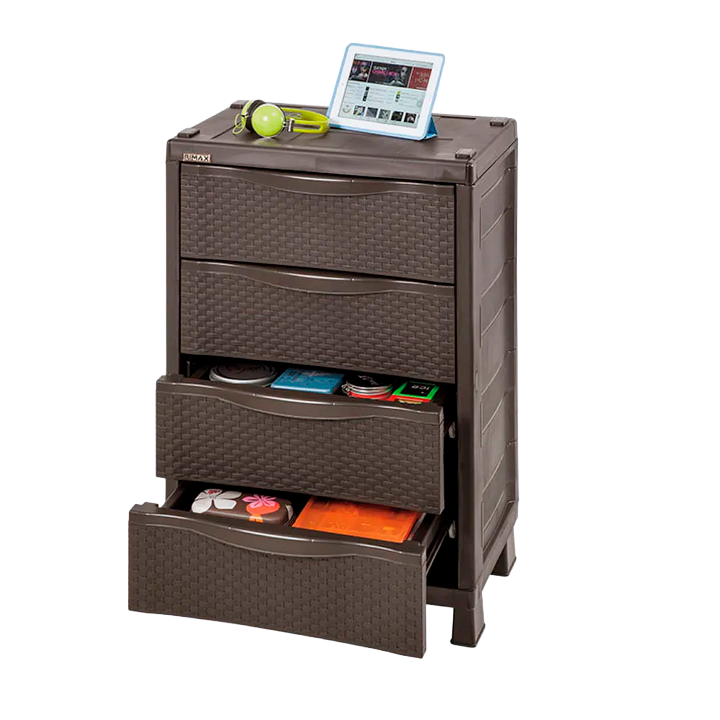 ARMARIO CAJONERO RATTAN WENGUE RIMAX