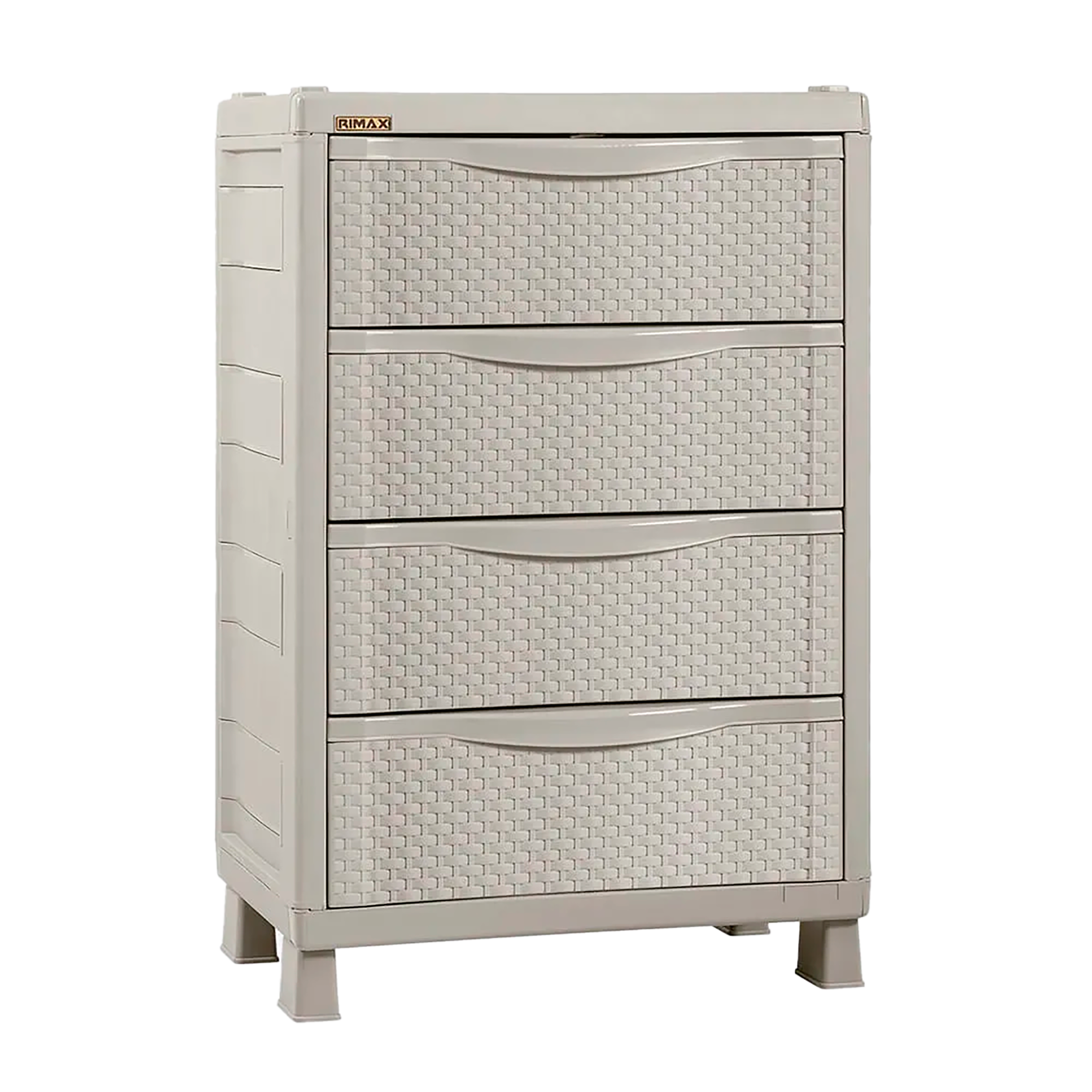 Armario Cajonero Apariencia Rattan Taupe RIMAX