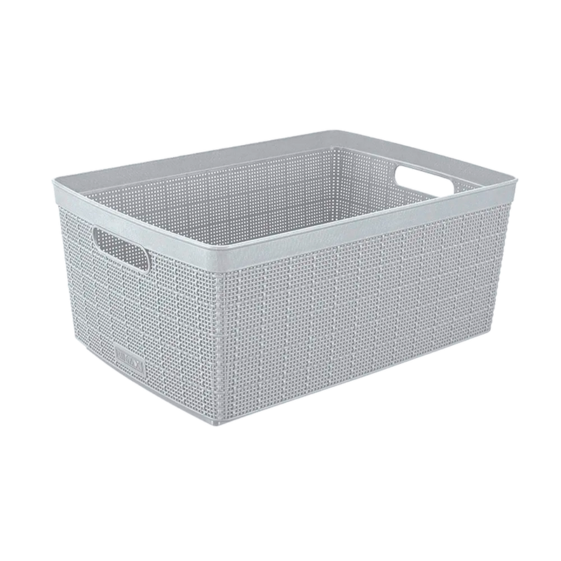 CANASTA FIQUE 30L RIMAX GRIS