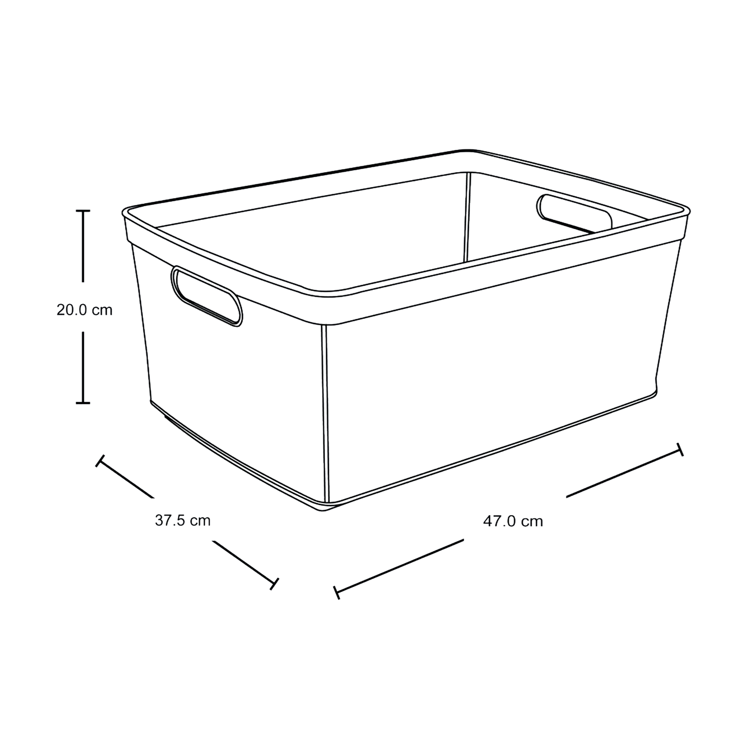 CANASTA FIQUE 30L RIMAX GRIS