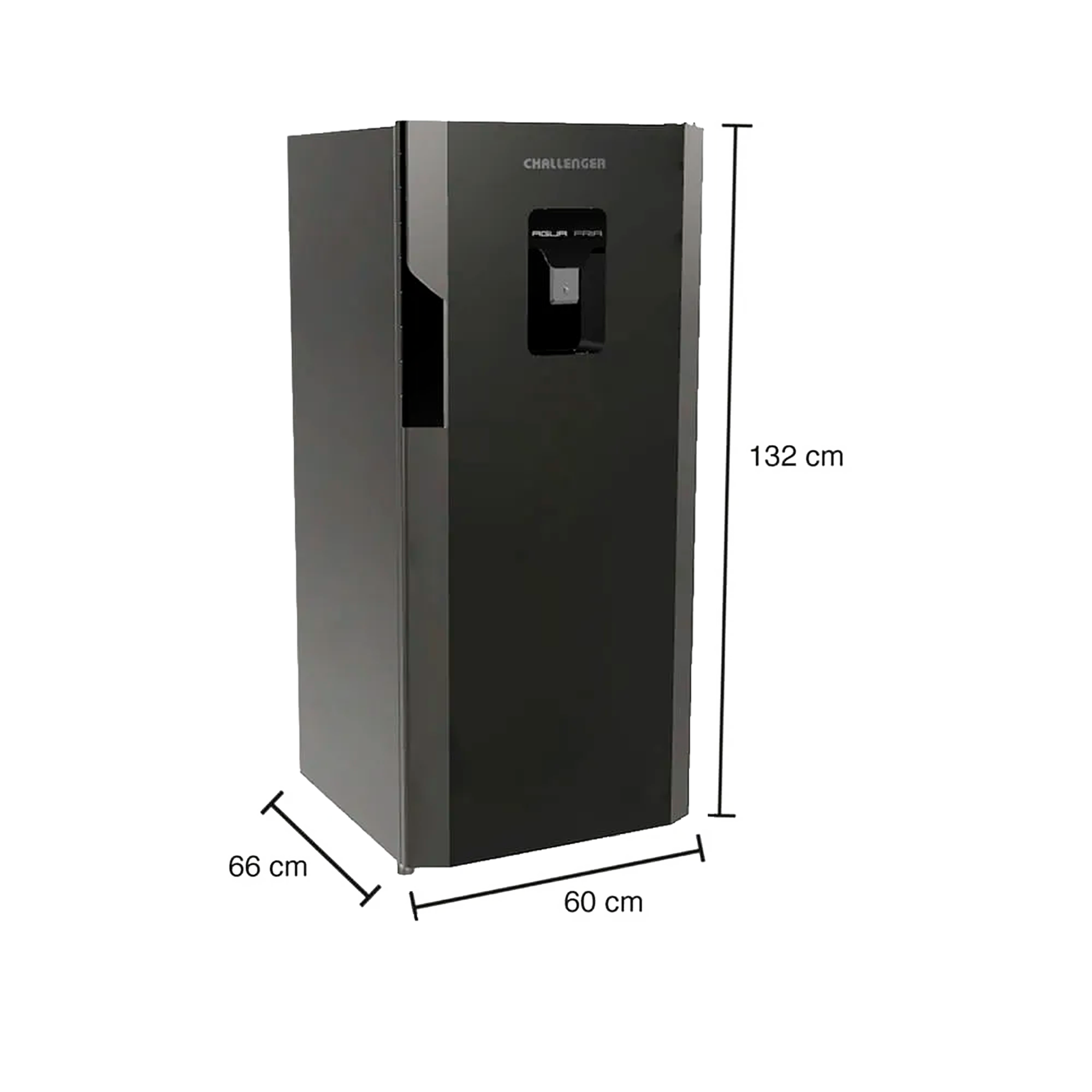 Nevera Frost CHALLENGER Una Puerta 215 Litros CR239 Titanium
