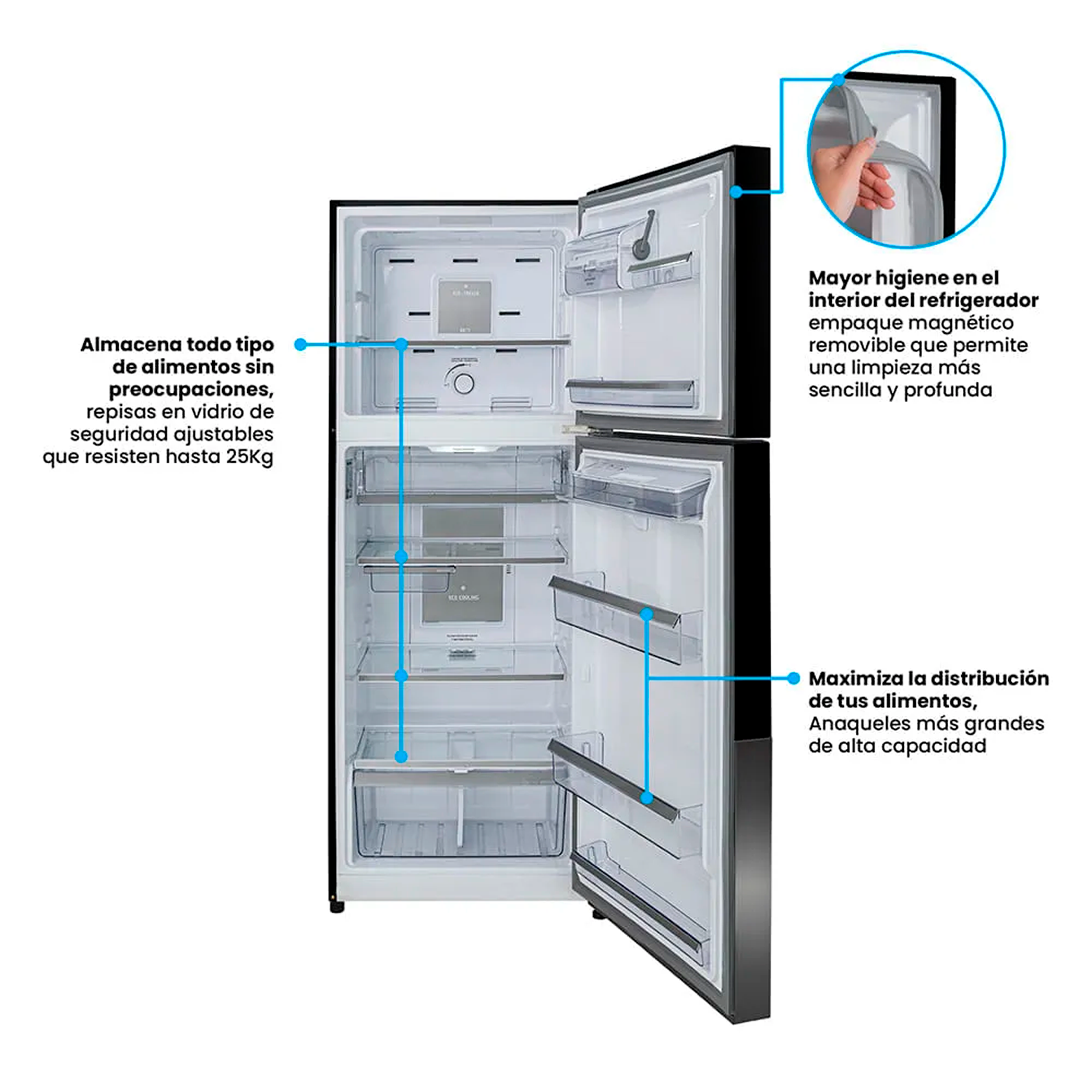 Nevera Challenger No Frost - Serie eCool - 415 Litros Brutos CRA 415