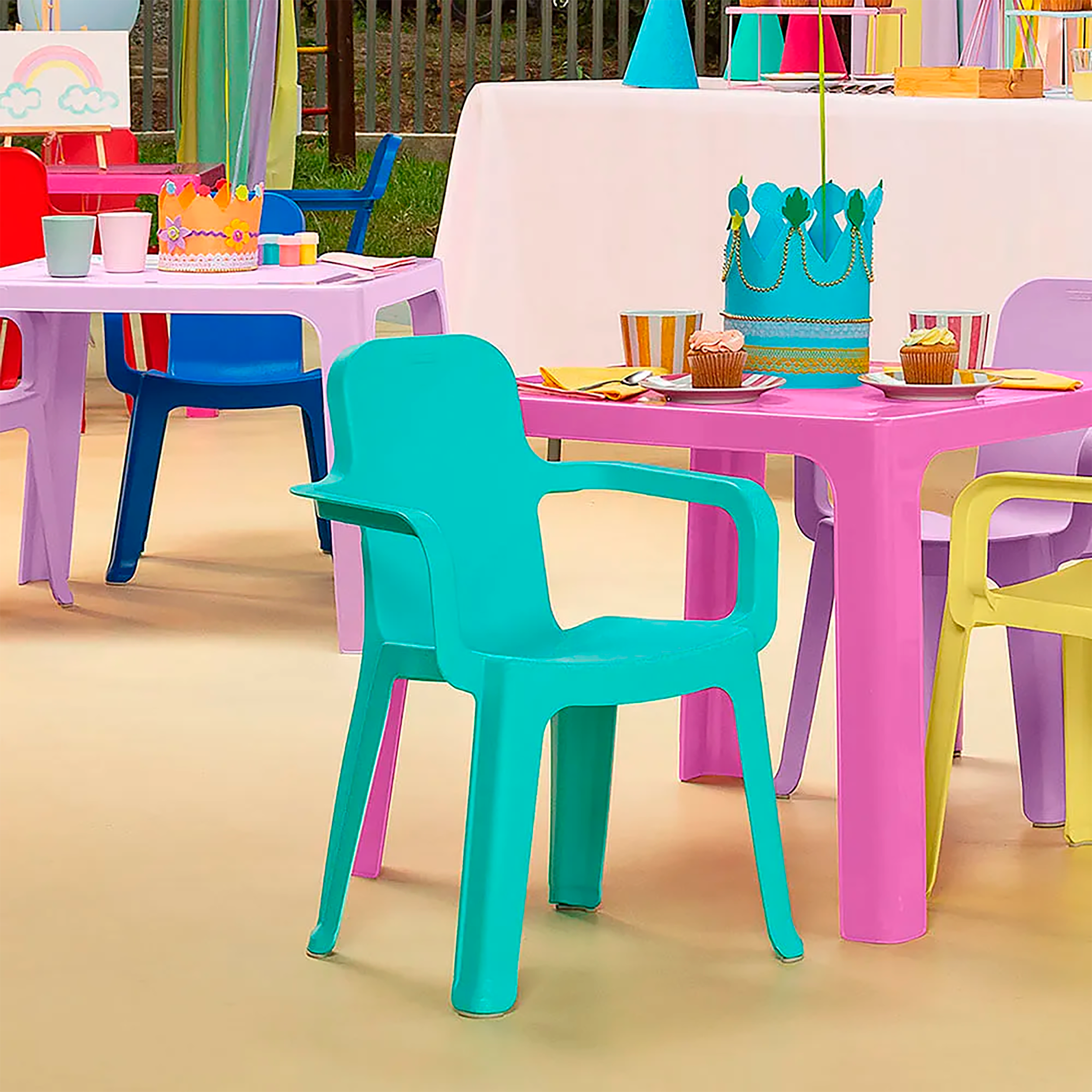 Silla Kinder Infantil Verde Menta RIMAX