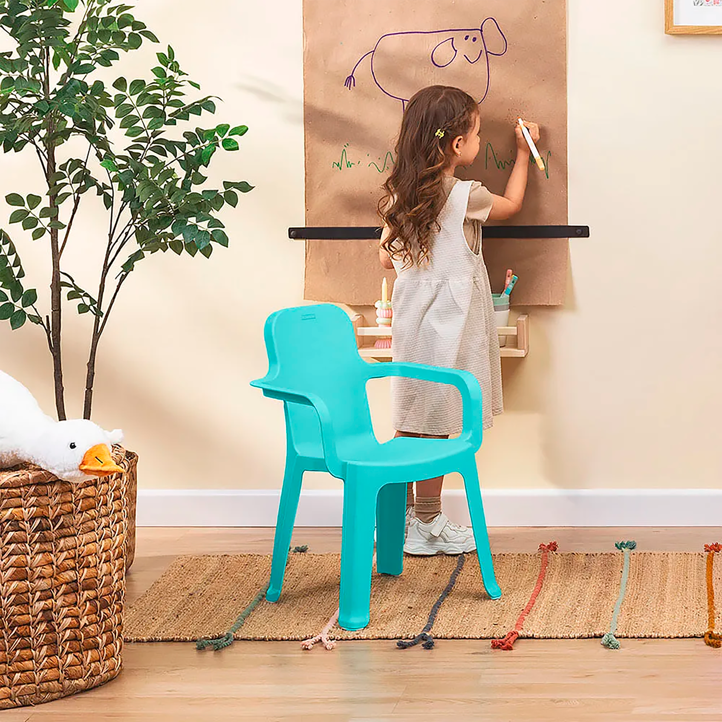 Silla Kinder Infantil Verde Menta RIMAX