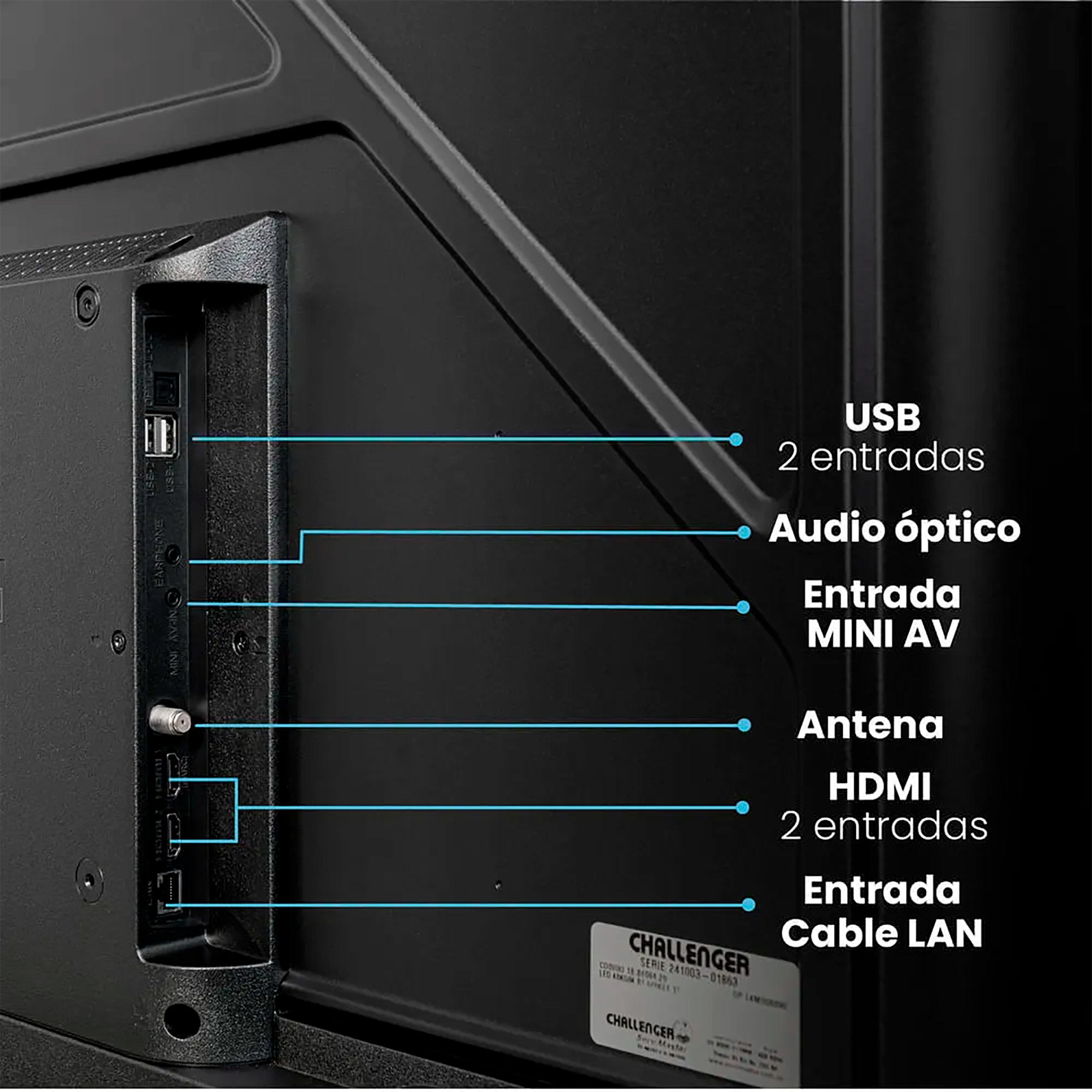 TV 43" LED GOOGLE TV 43KG90 CHALLENGER