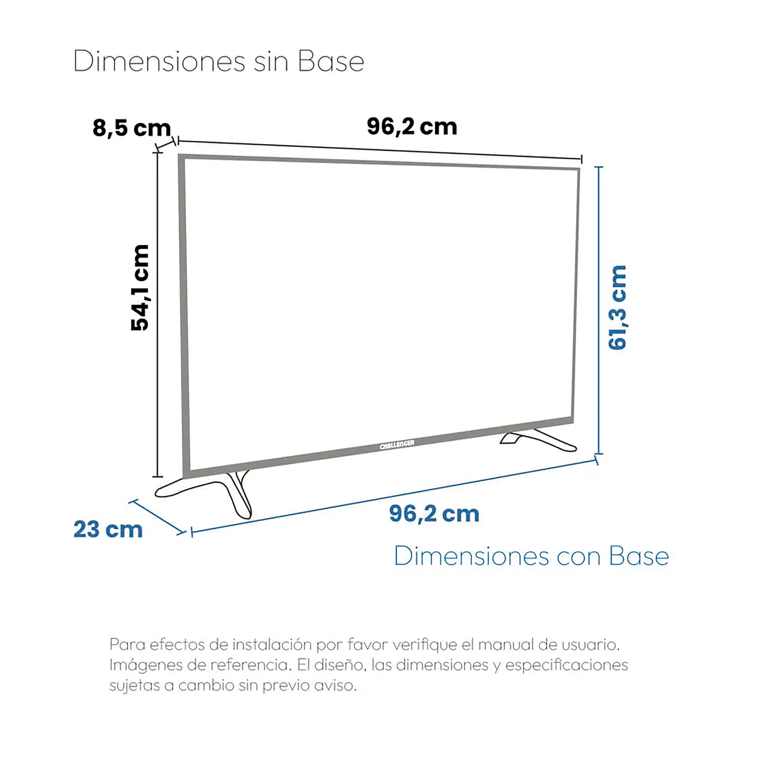 TV 43" LED GOOGLE TV 43KG90 CHALLENGER