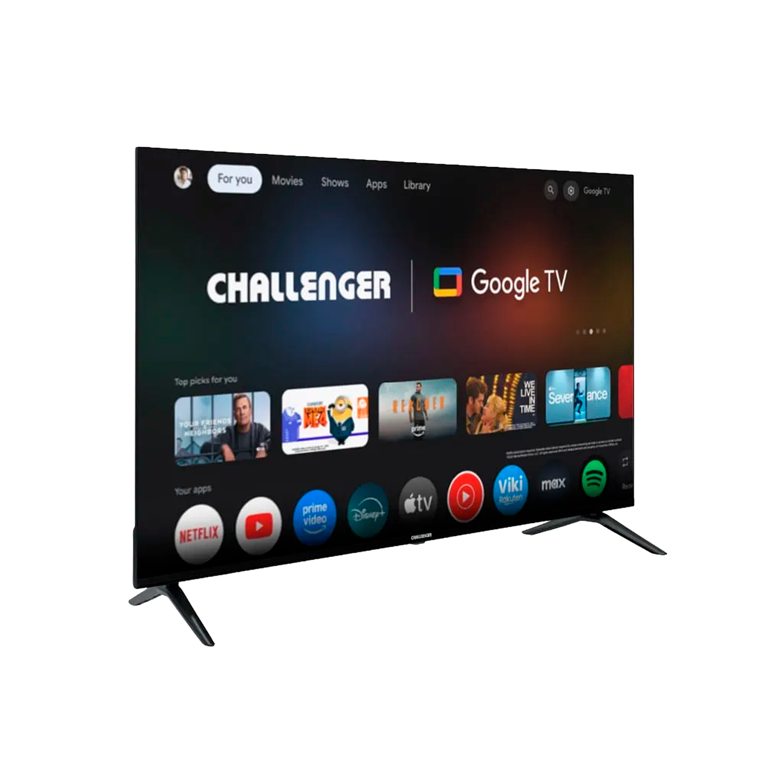 Televisor CHALLENGER KSF 55" 4K UHD Google TV GAMING 55TG2771