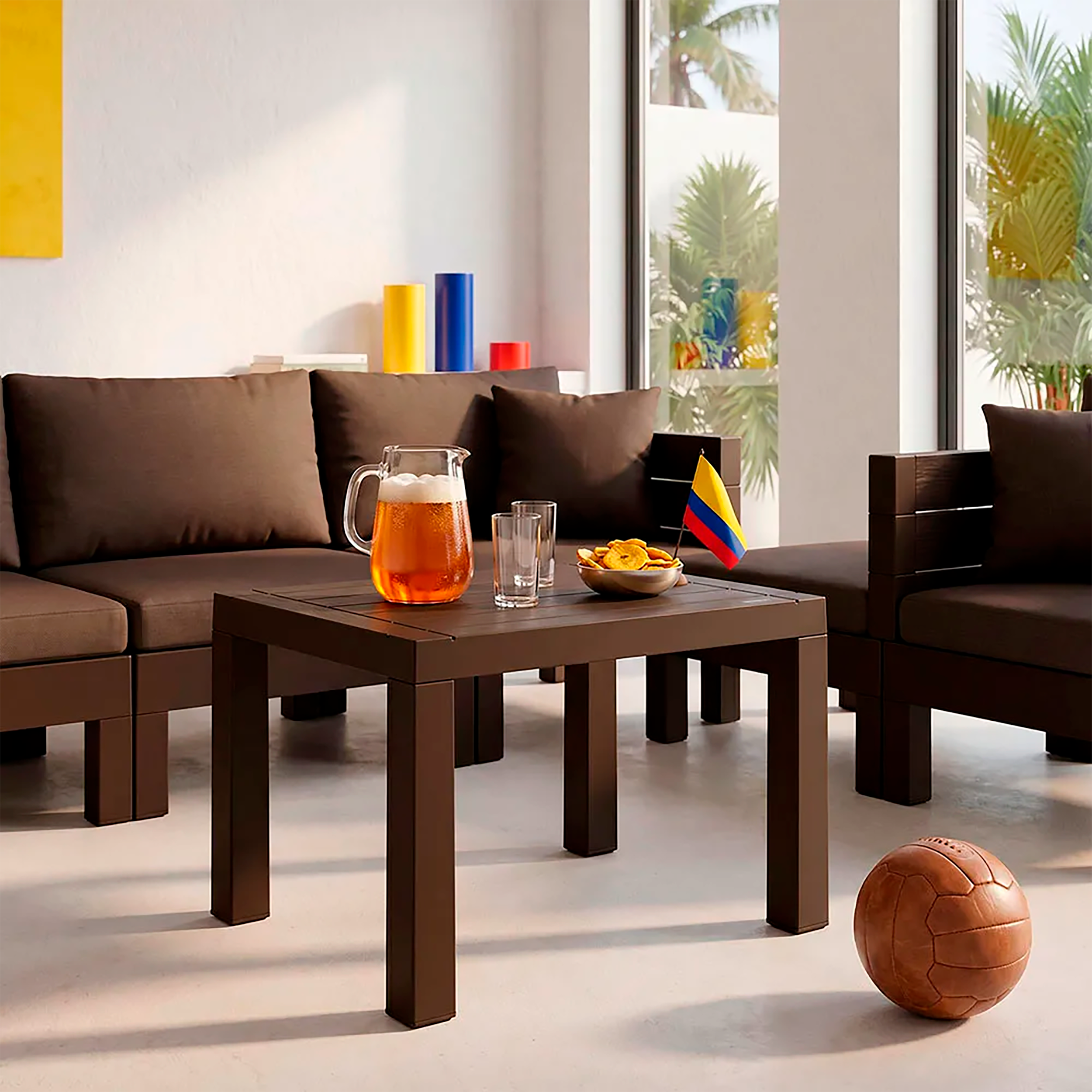 Mesa de Centro Rectangular Barú Wengue RIMAX