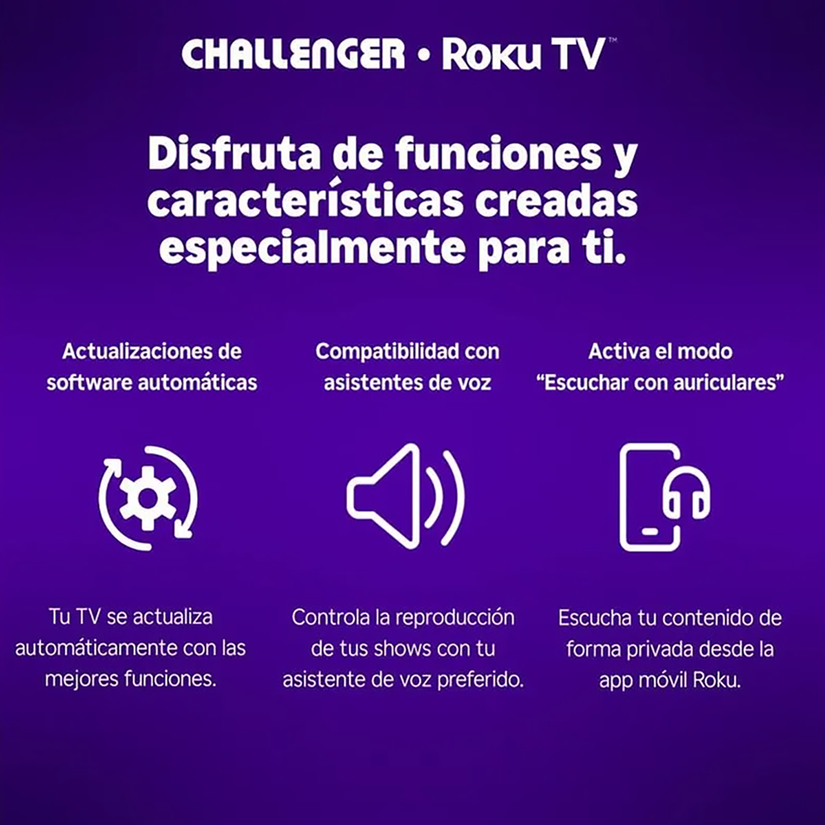 TV 32" ROKU TV LED CHALLENGER