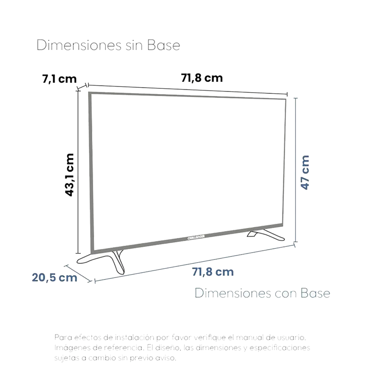 TV 32" ROKU TV LED CHALLENGER