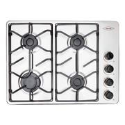 Estufa de empotrar Haceb inox 60x43 cm platina a gas natural