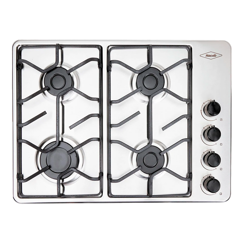 Estufa de empotrar Haceb inox 60x43 cm platina a gas natural