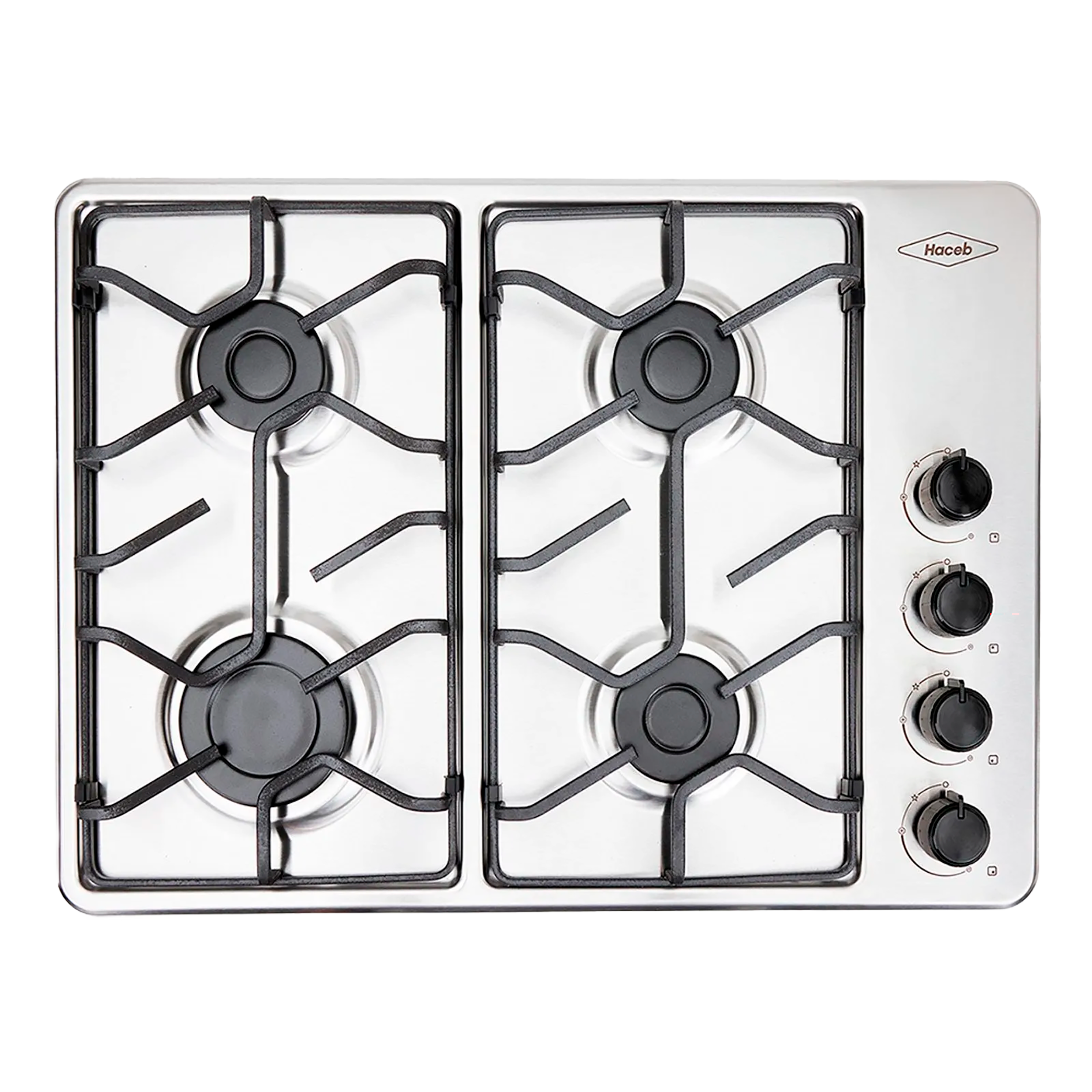 Estufa de empotrar Haceb inox 60x43 cm platina a gas propano