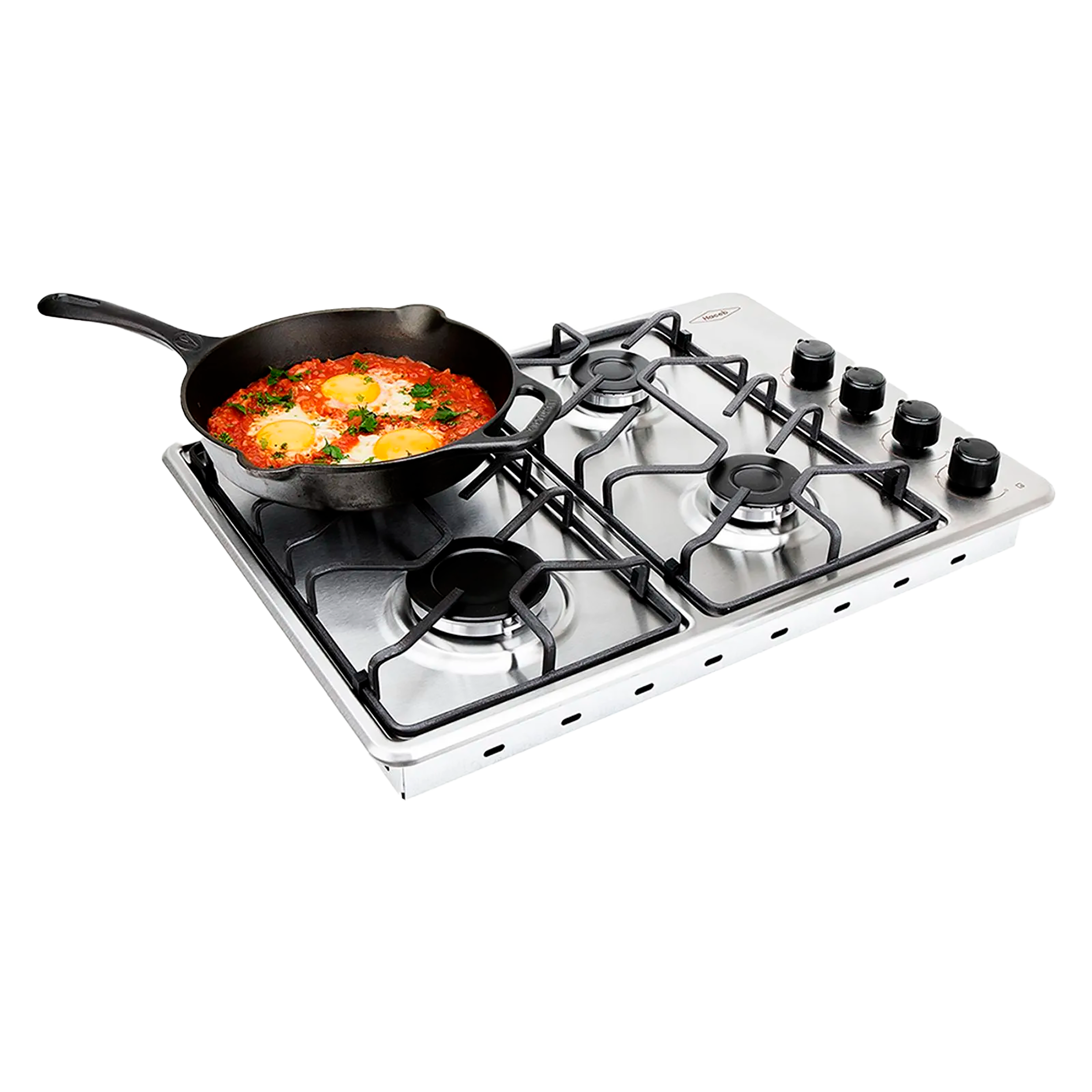 Estufa de empotrar Haceb inox 60x43 cm platina a gas propano