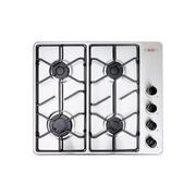 Estufa de empotrar Haceb inox 60x51 cm platina a gas natural