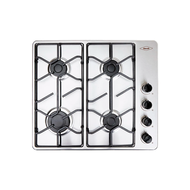 Estufa de empotrar Haceb inox 60x51 cm platina a gas natural