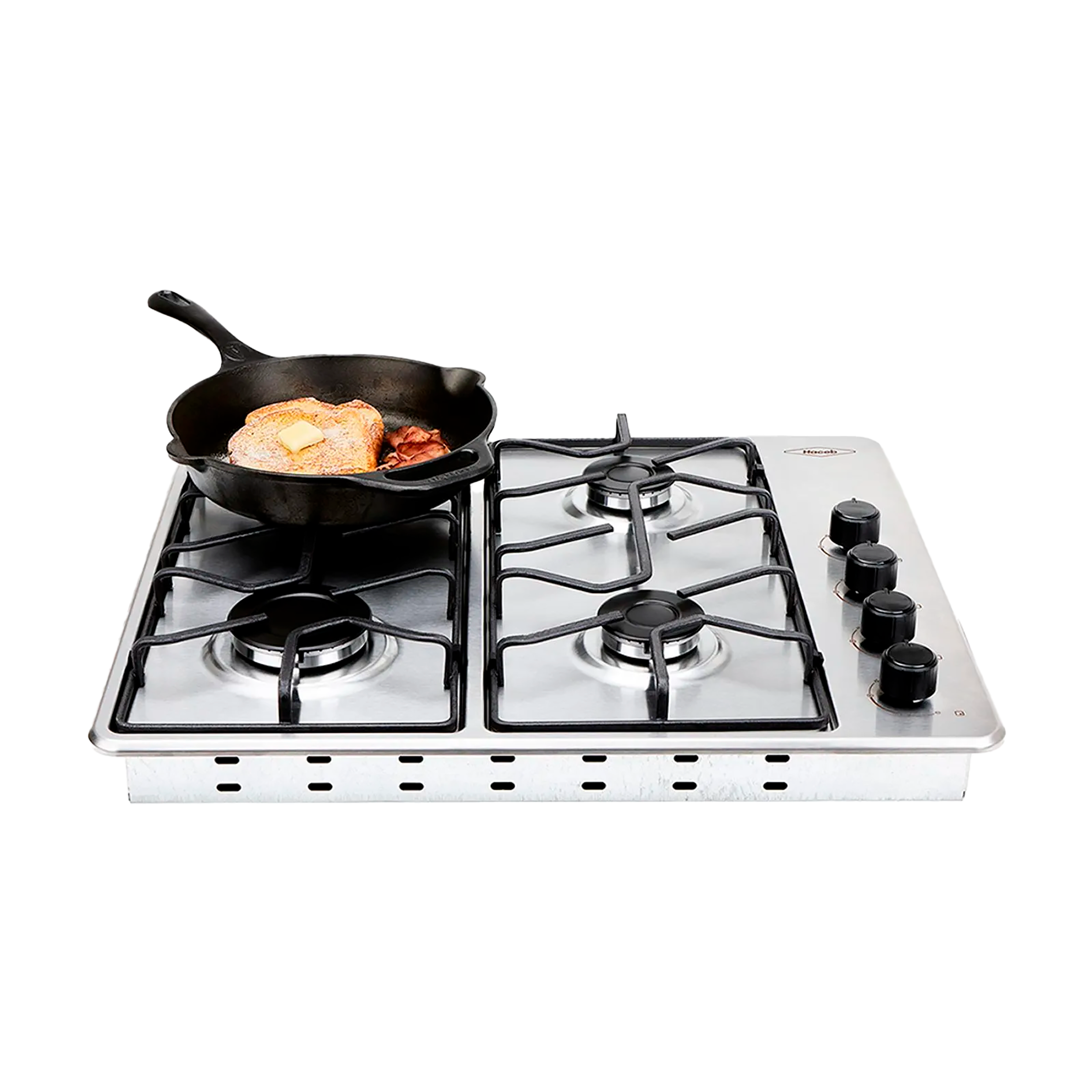 Estufa de empotrar Haceb inox 60x51 cm platina a gas natural