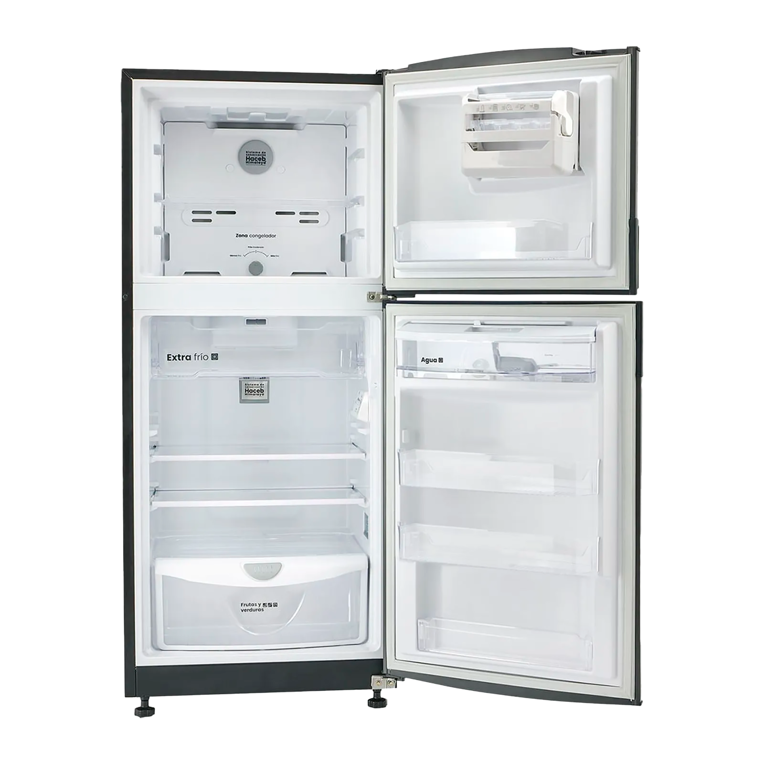 Nevera Haceb No Frost 243 Litros Manija Integrada Gris Plomo