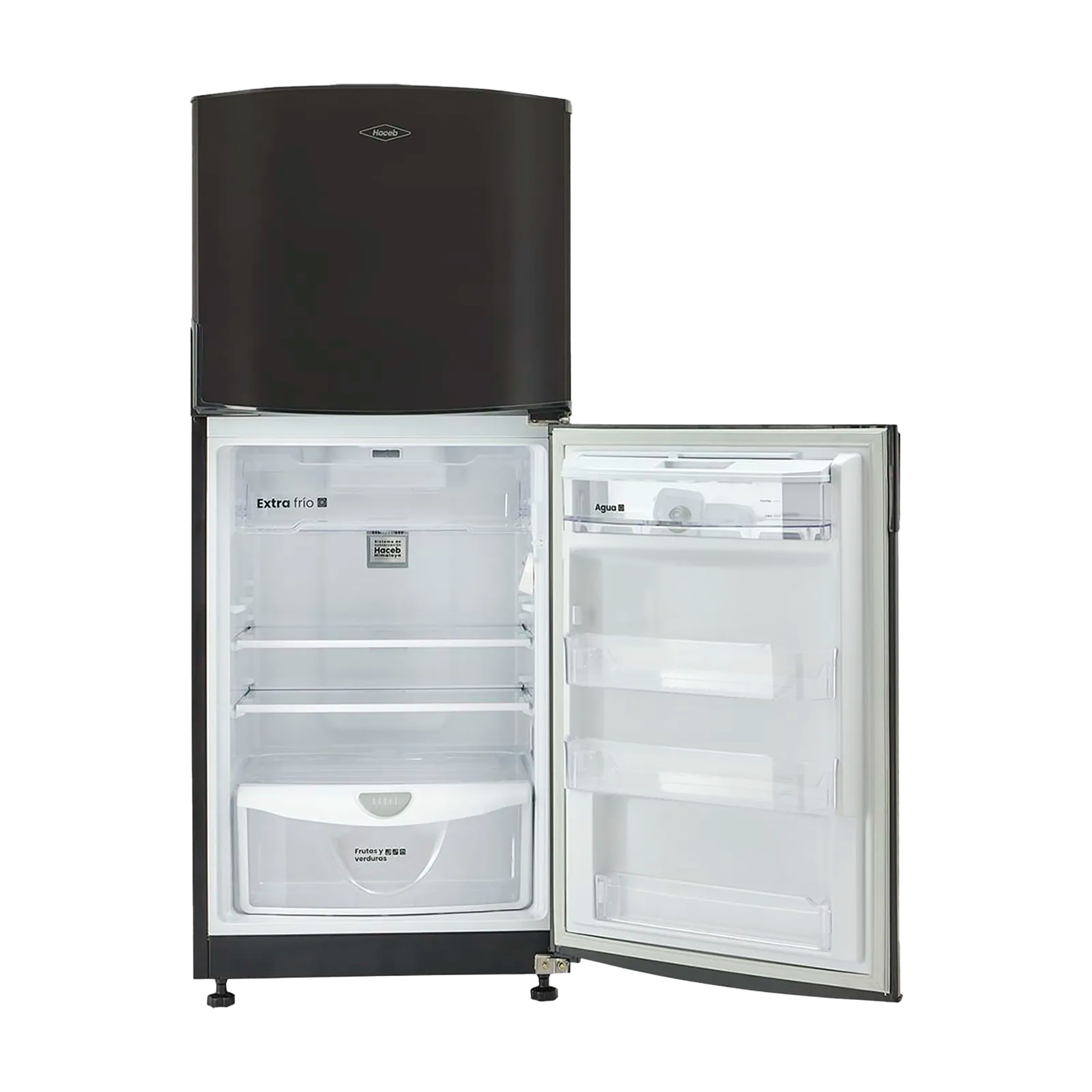 Nevera Haceb No Frost 243 Litros Manija Integrada Gris Plomo