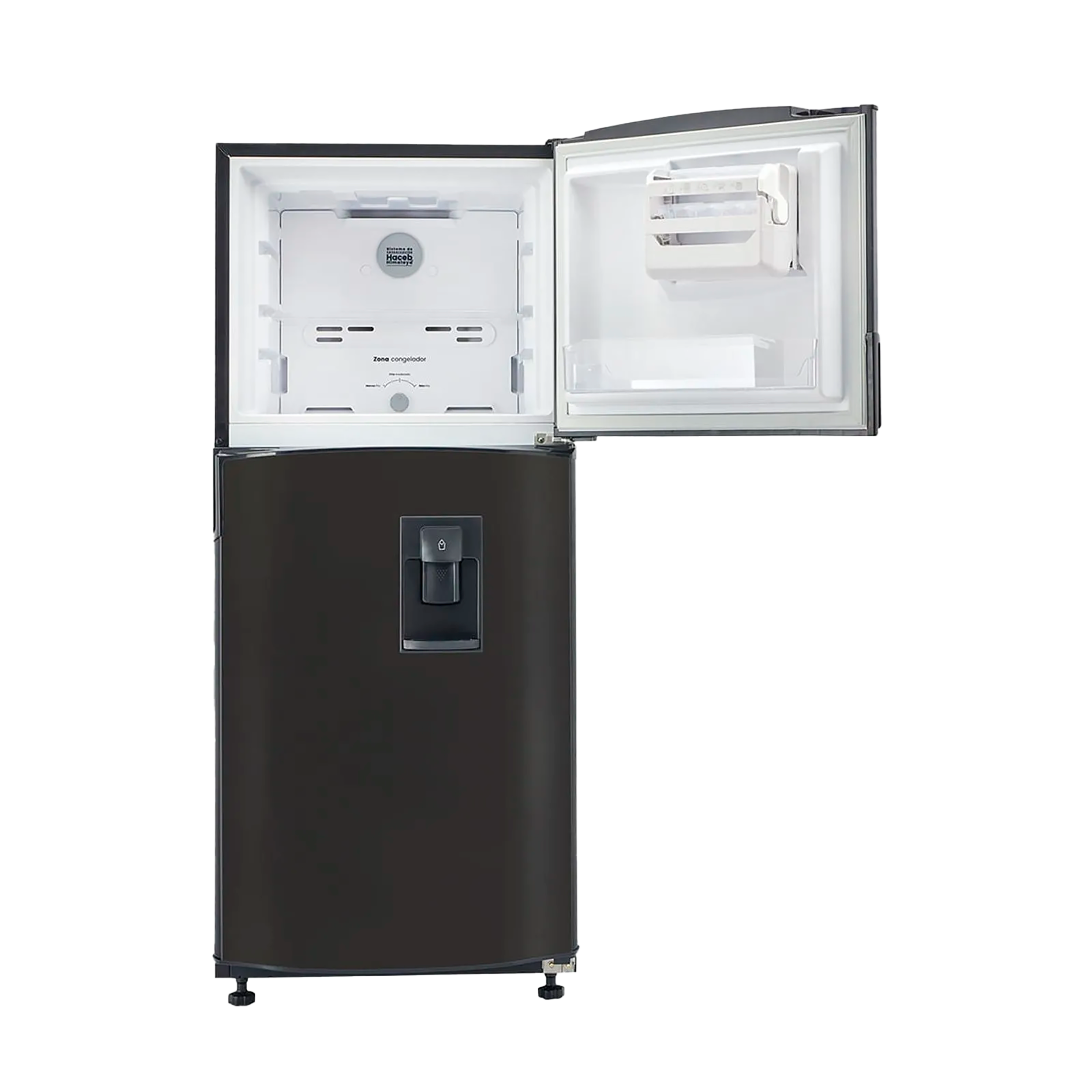 Nevera Haceb No Frost 243 Litros Manija Integrada Gris Plomo