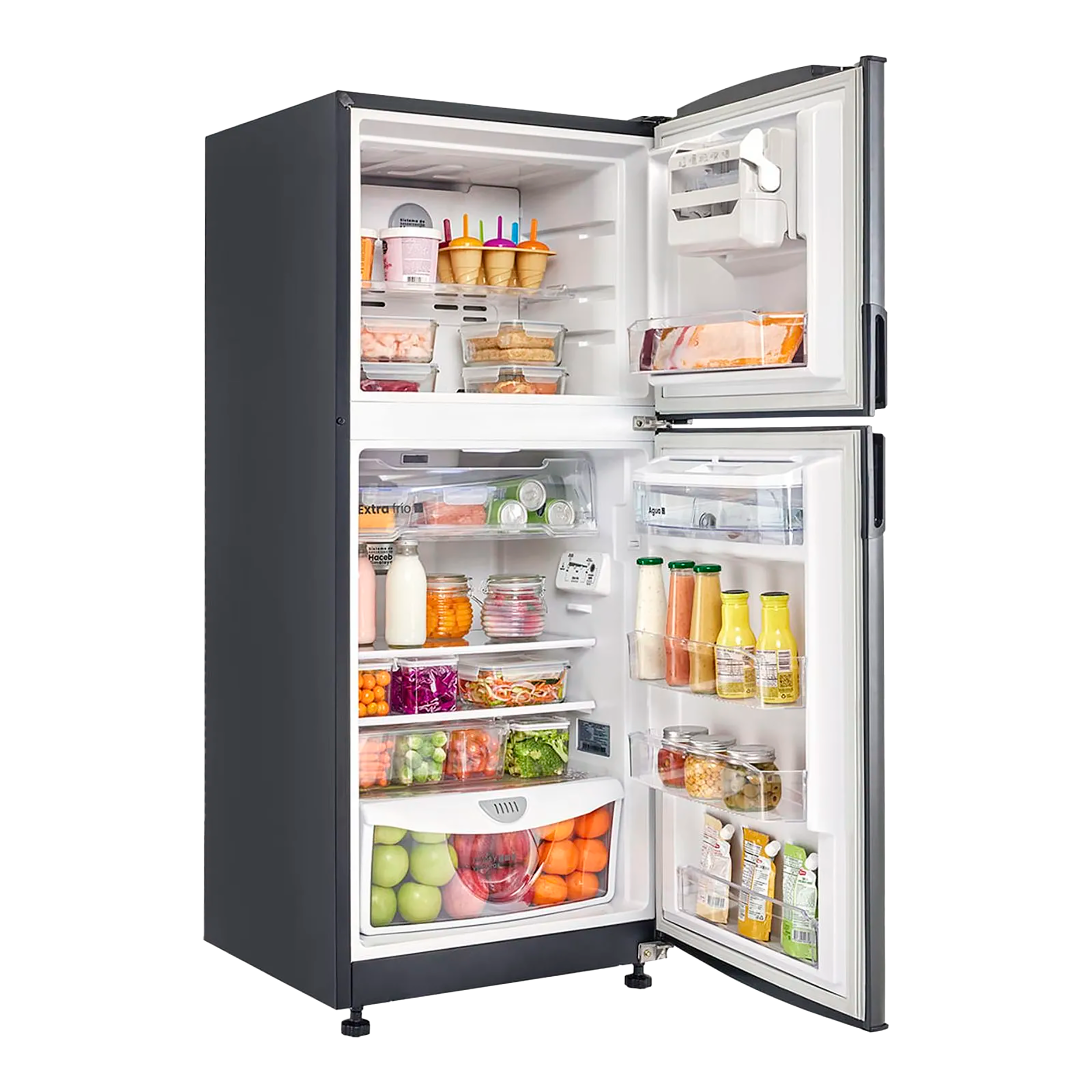 Nevera Haceb No Frost 243 Litros Manija Integrada Gris Plomo
