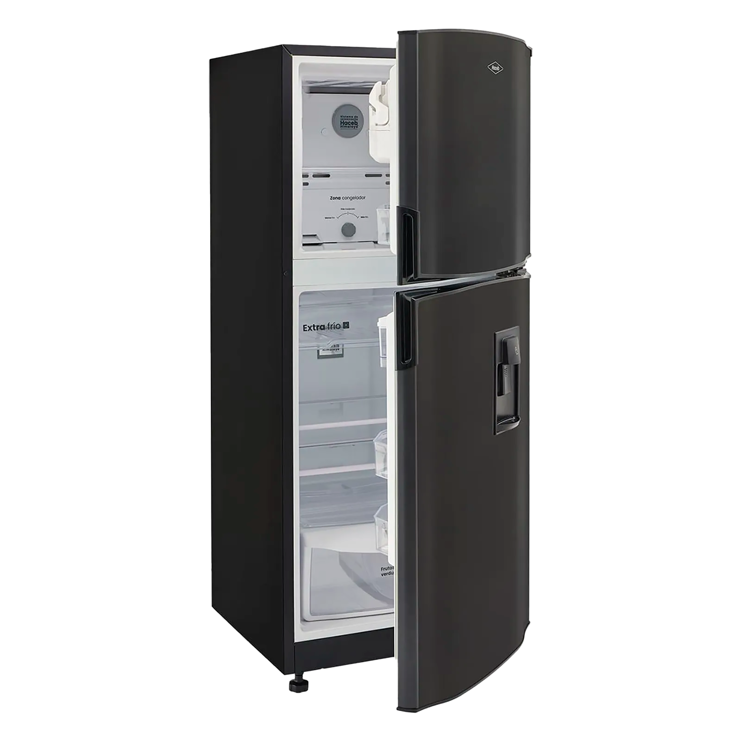 Nevera Haceb No Frost 243 Litros Manija Integrada Gris Plomo