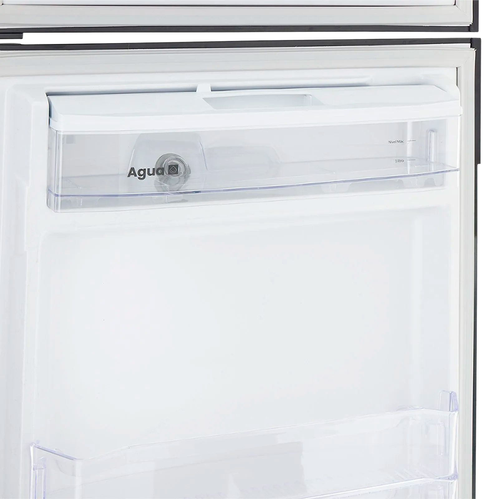 Nevera HACEB No Frost Congelador Superior 294 Litros con Dispensador de Agua Manija Integrada Inverter Negro Esmeralda