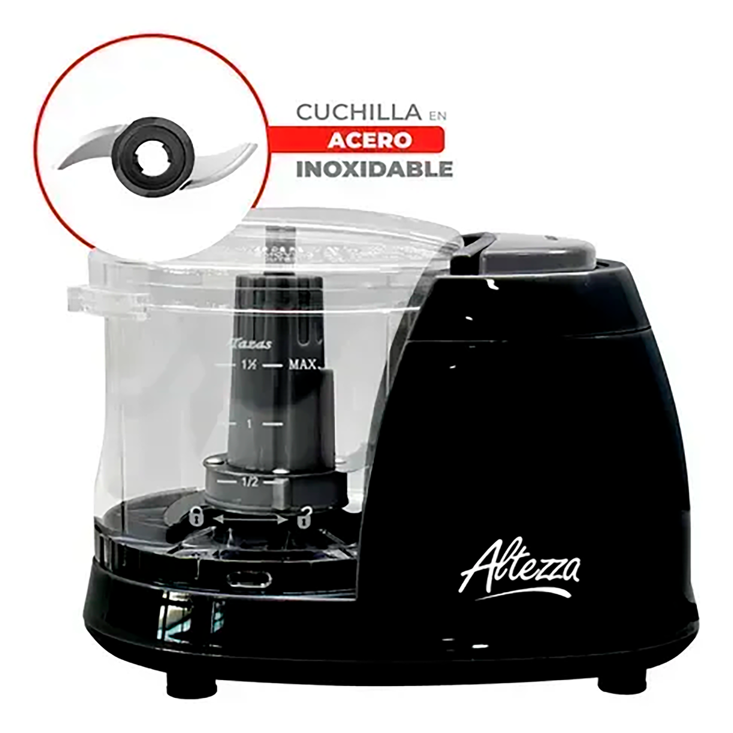 PROCESADOR DE ALIMENTOS ALTEZZA NEGRO