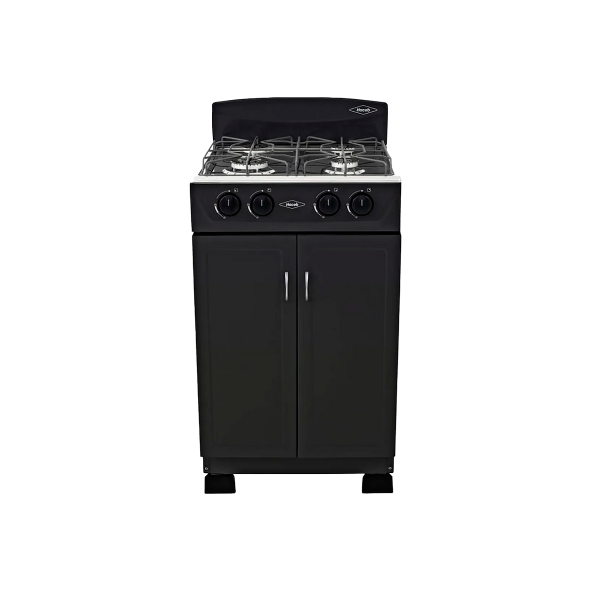 Estufa Gabinete torre negra 50 cm gas natural Haceb