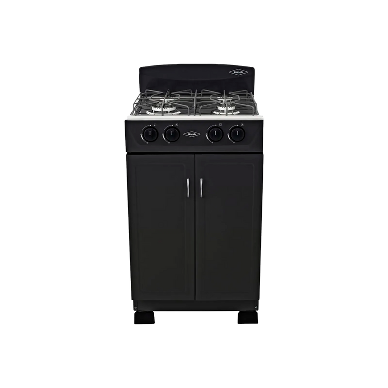 Estufa Gabinete torre negra 50 cm gas natural Haceb