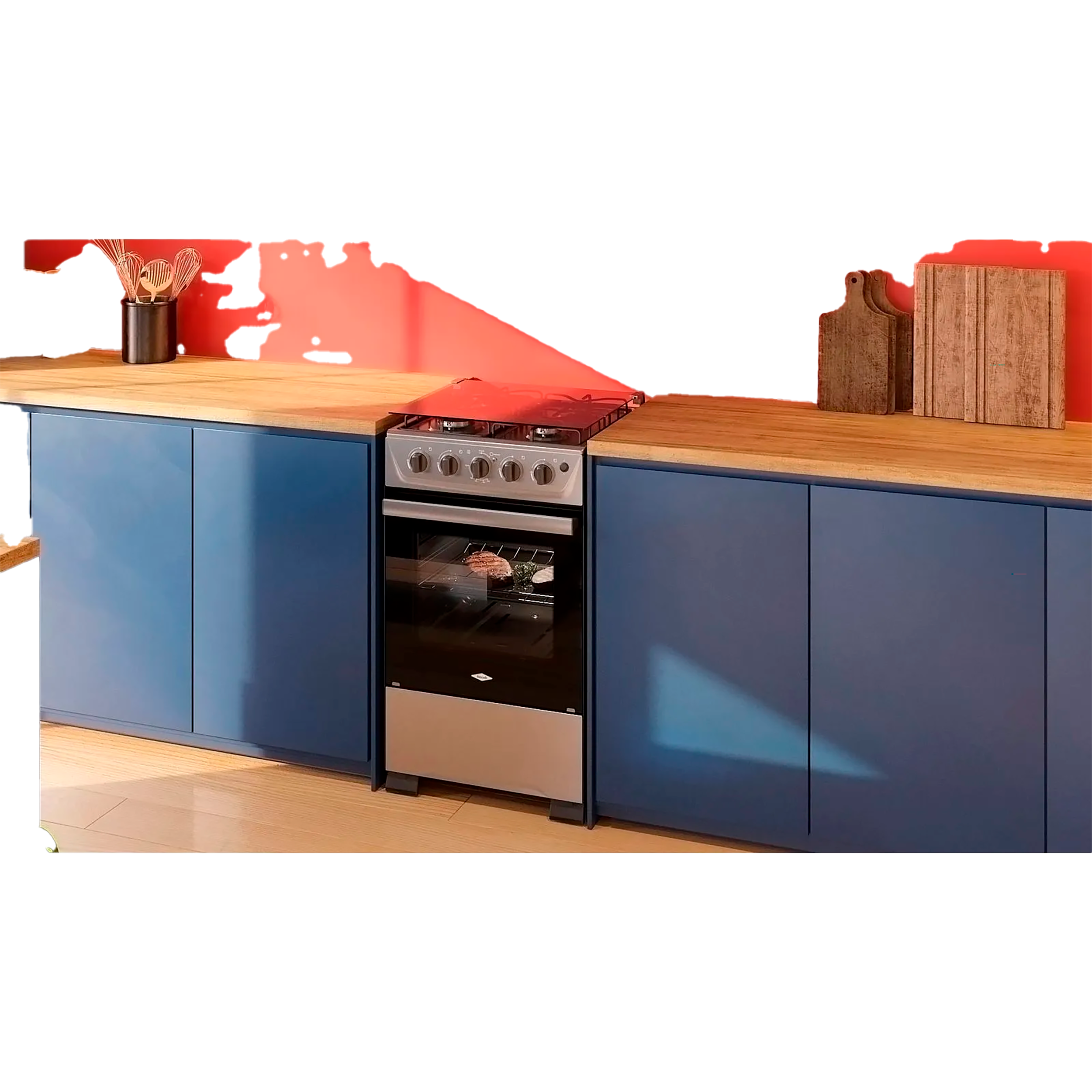 Estufa Romero Platina Haceb 50 cms Gas Natural Inox