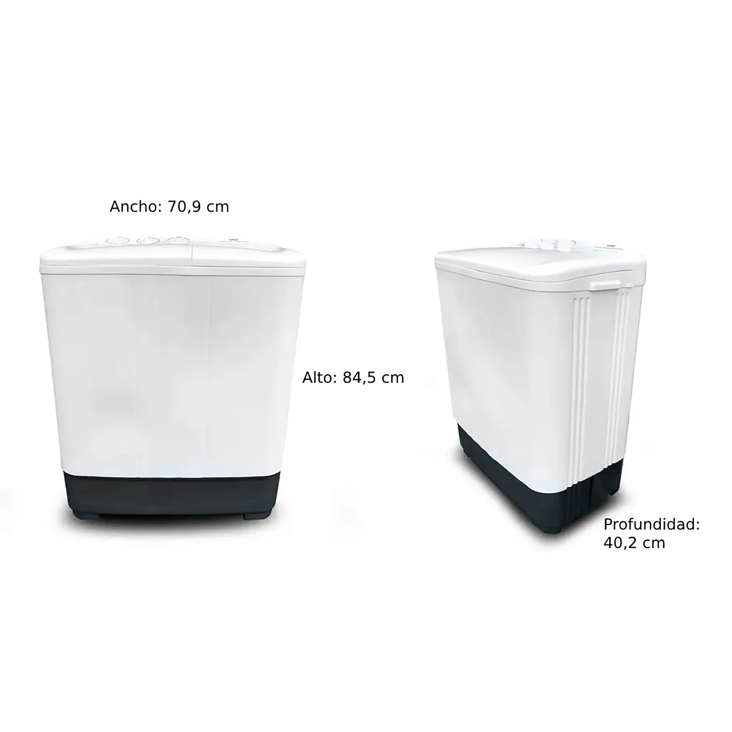 LAVADORA 7 KG DOBLE TINA WHITE-WESTINHOU