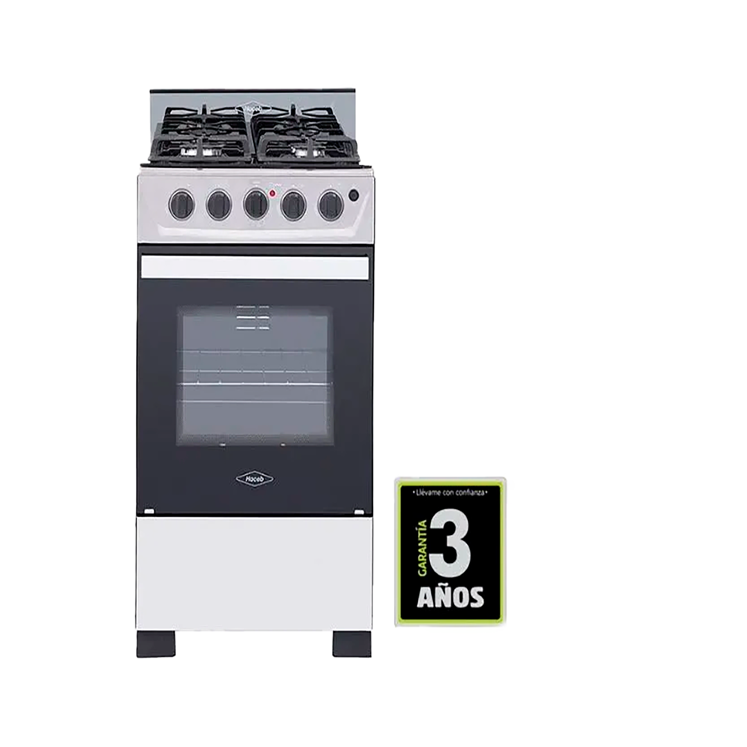 Estufa Romero Cristal Haceb 50 cms Gas Propano Inox