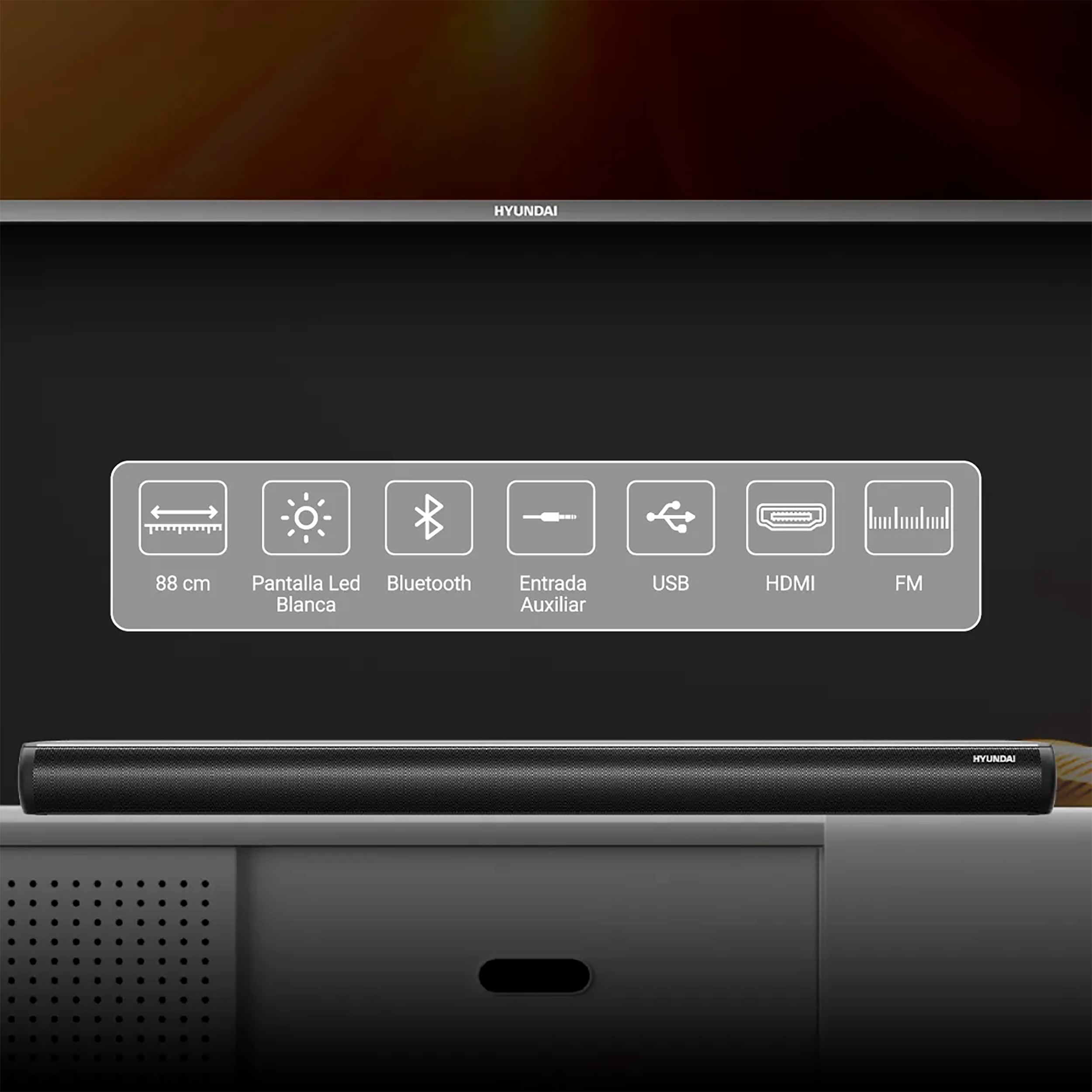 BARRA DE SONIDO 80 WATTS 2.0 CH FM BLUET