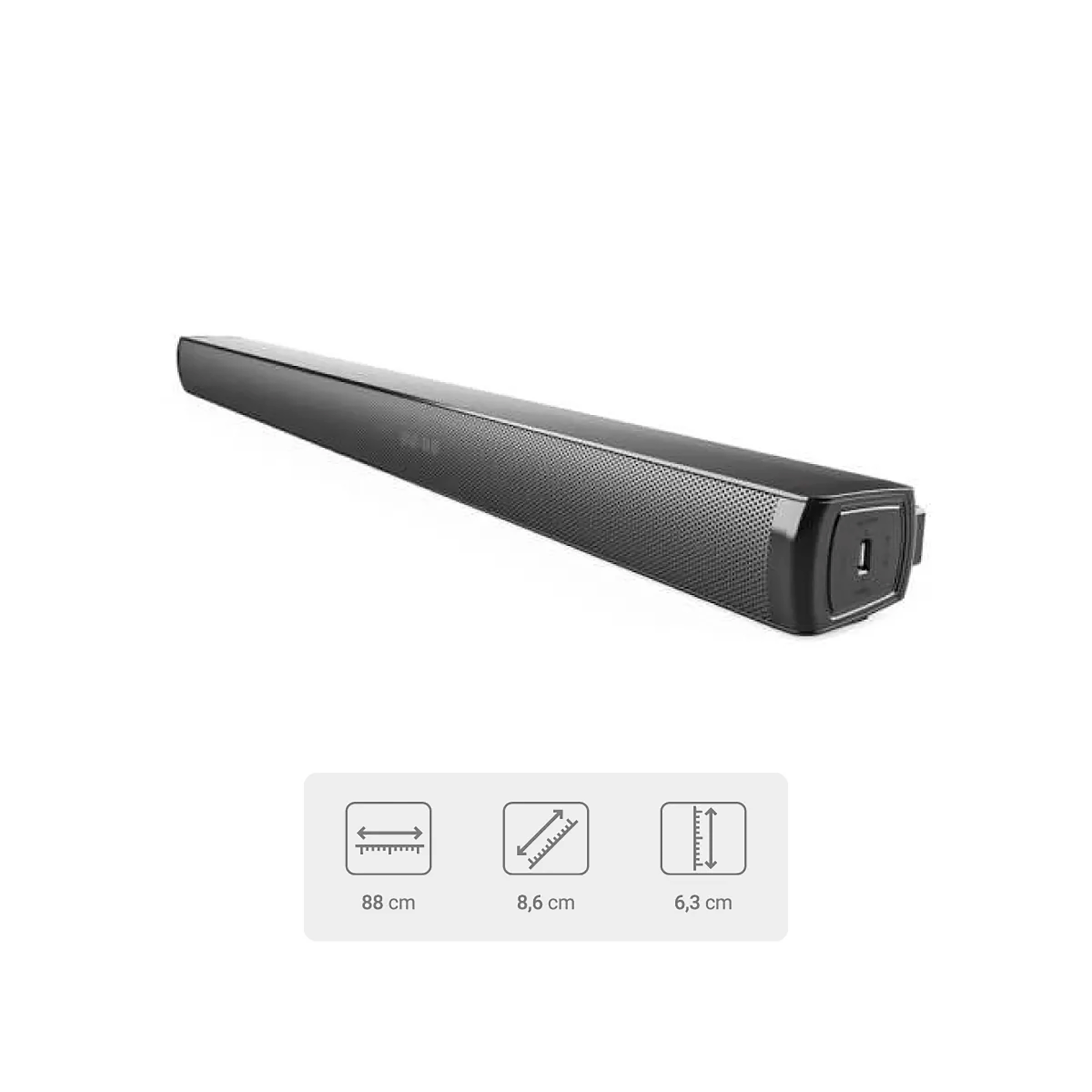 BARRA DE SONIDO 80 WATTS 2.0 CH FM BLUET