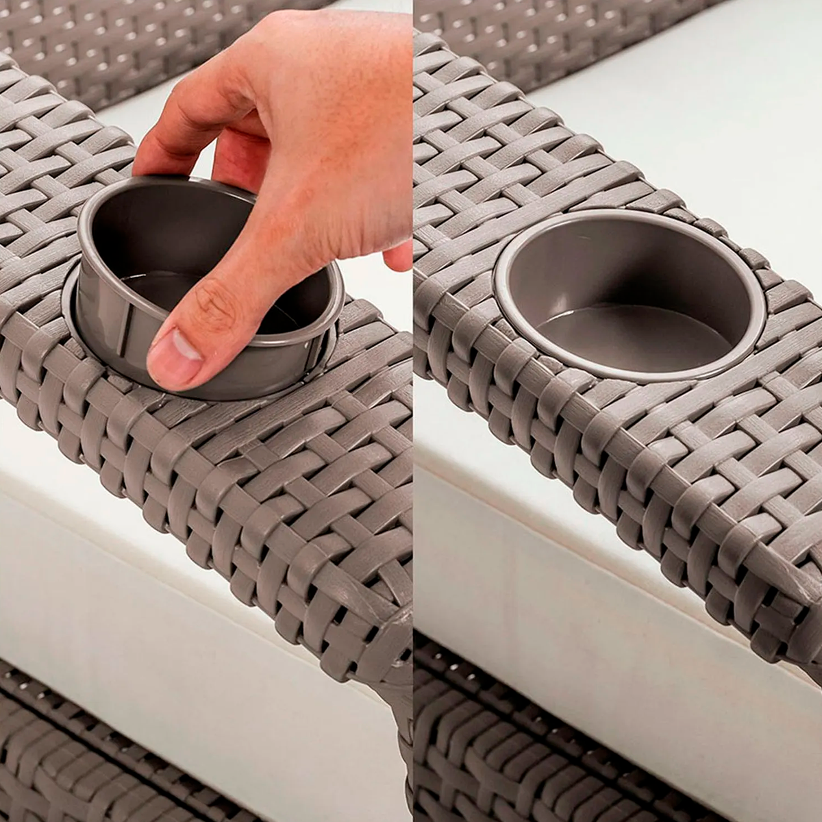 JUEGO DE SALA FERRARE ELEGANCE TAUPE MQ