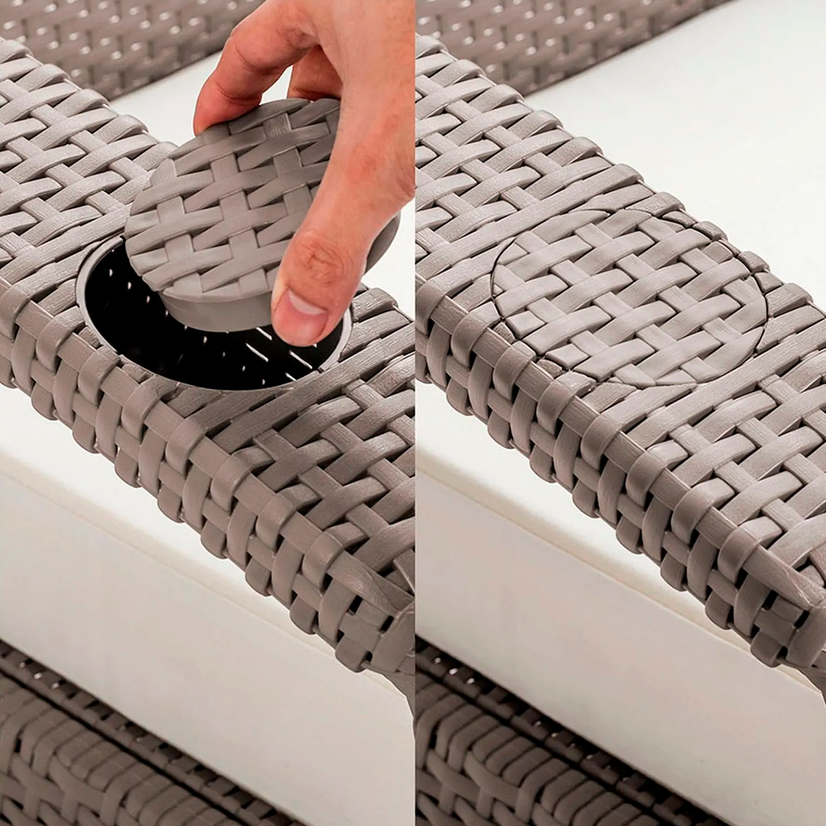JUEGO DE SALA FERRARE ELEGANCE TAUPE MQ