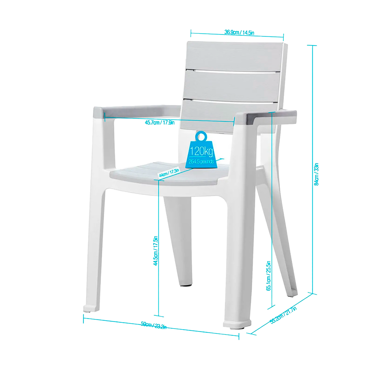 SILLA MADEIRA SILVER MQ