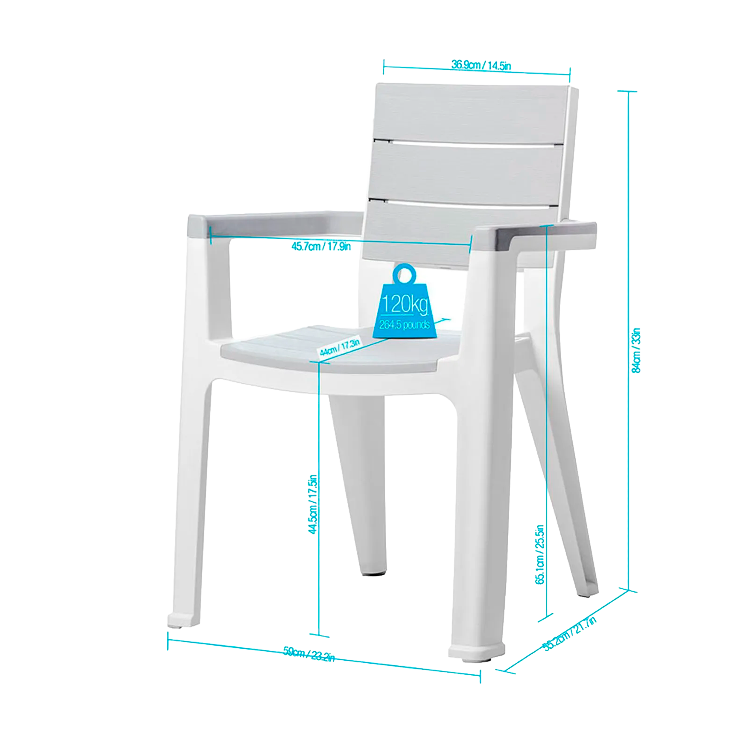 SILLA MADEIRA SILVER MQ
