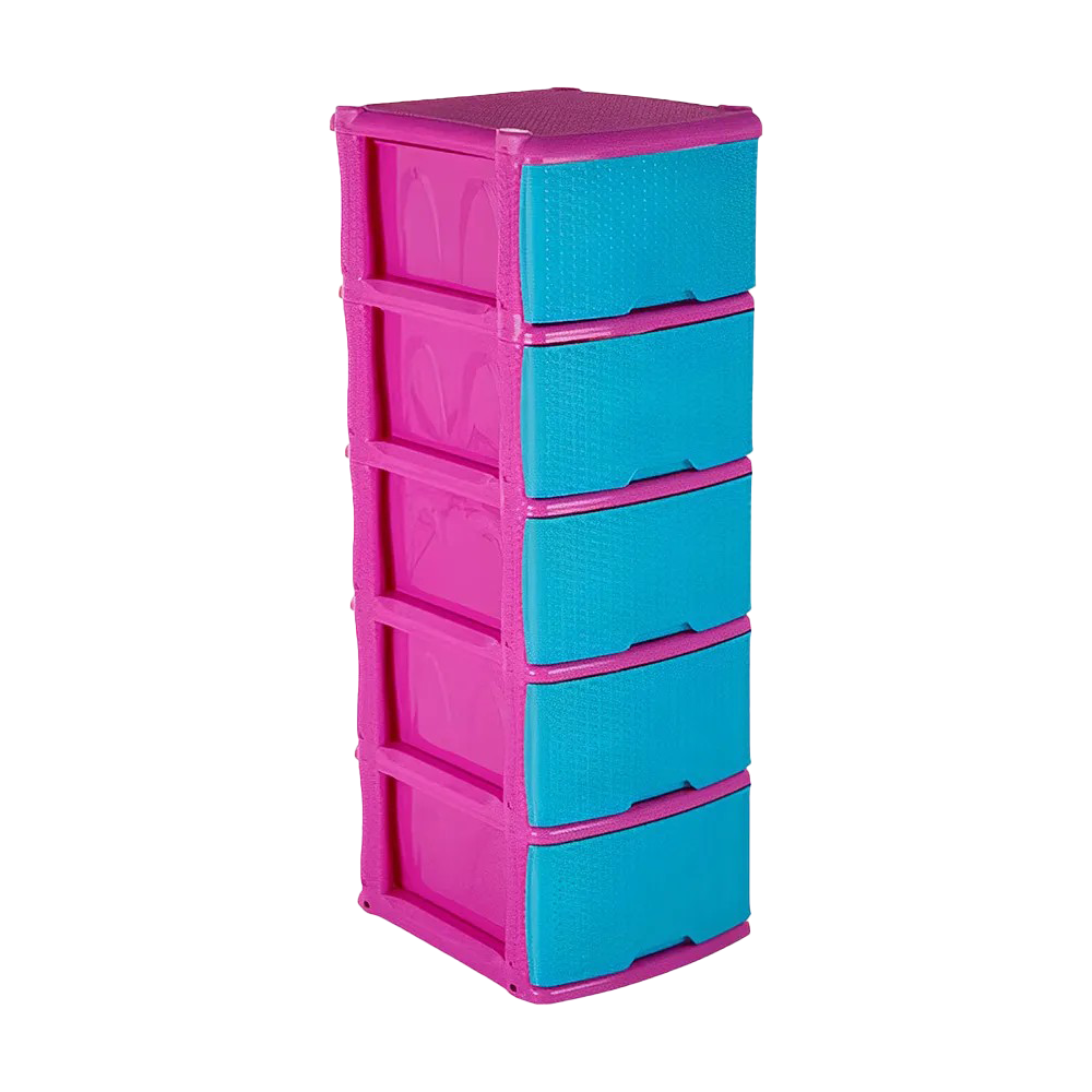 MUEBLE ORGANIZADOR RATTAN X5 FUC/AZULMAR