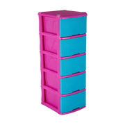 MUEBLE ORGANIZADOR RATTAN X5 FUC/AZULMAR