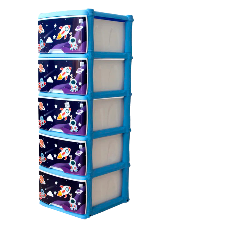 MUEBLE ORGANIZADOR X5 ASTRO LUMI AZL HOR