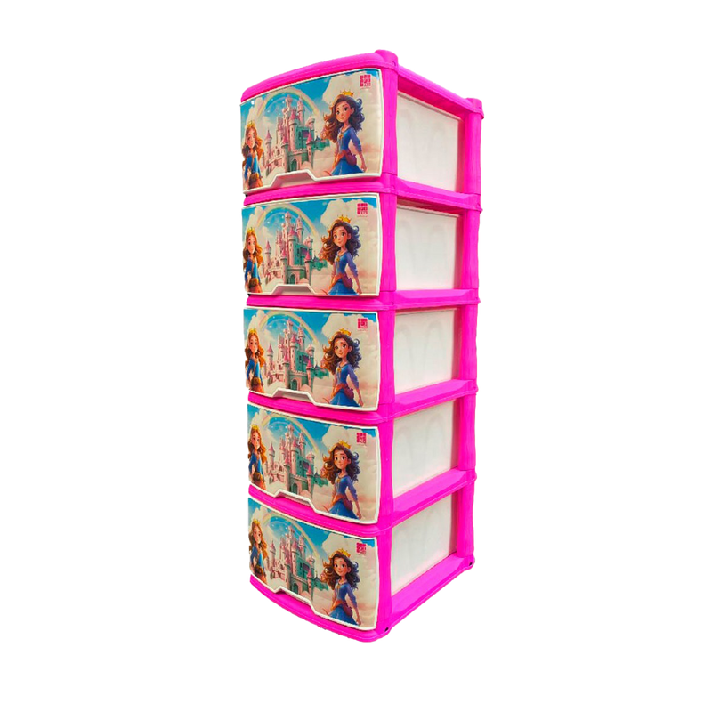 MUEBLE ORGANIZADOR X5 ROSA PRINCESA