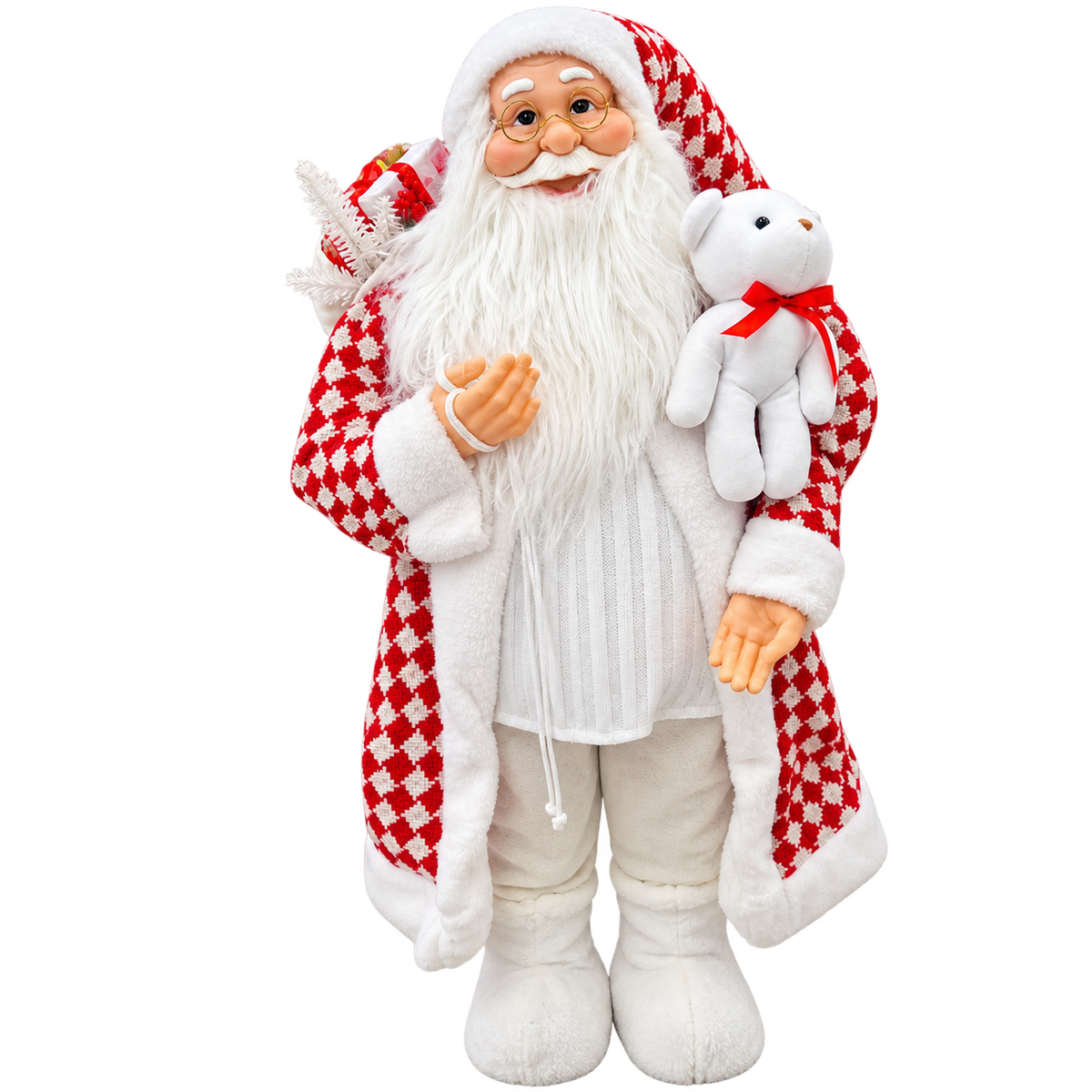 Papá Noel Navideño Rojo y Blanco HBC 90 cm - Ref. 54704