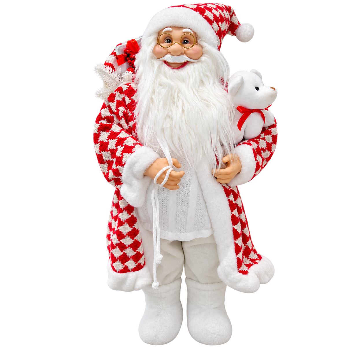 Papá Noel Navideño Rojo y Blanco HBC 45 cm – Ref. 54706