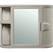 GABINETE BAÑO CON ESPEJO TAUPE RIMAX