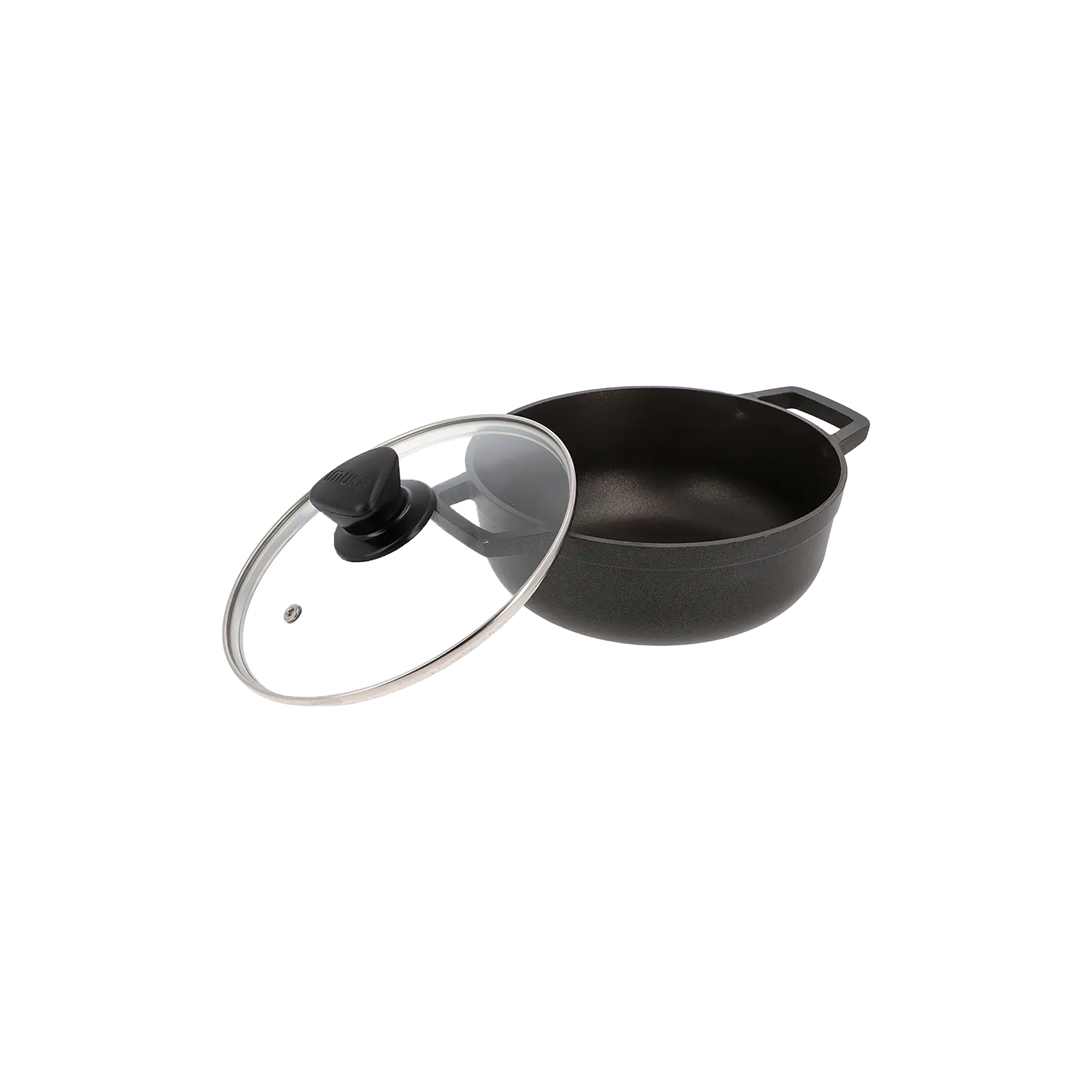 Caldero IMUSA con tapa de vidrio 22 cm